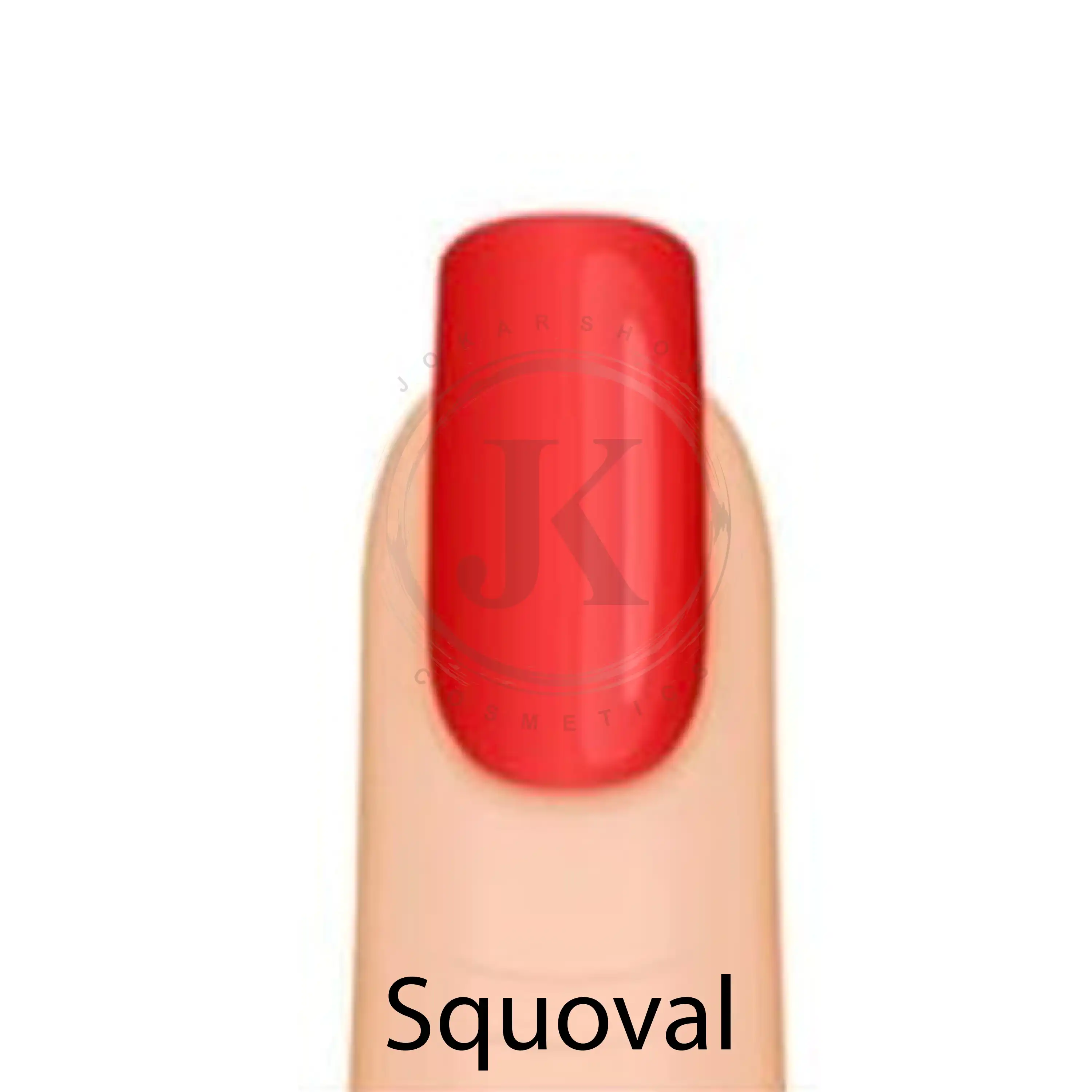 مدل ناخن مربع گوشه گرد nail squoval ترند 2025