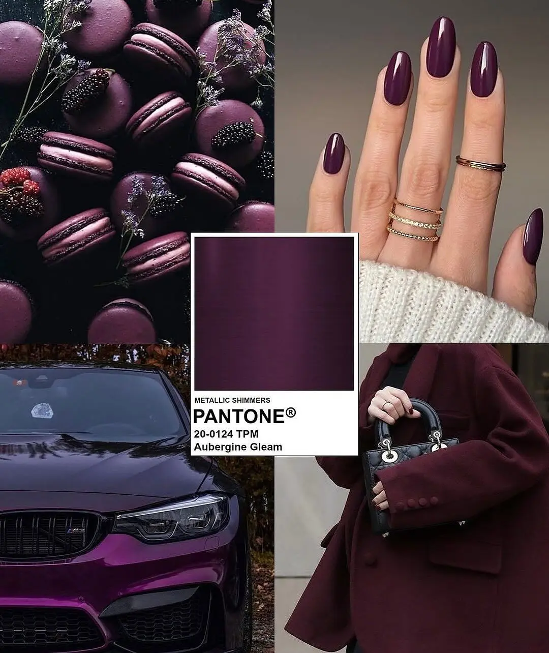 لاک ژل اوبرجین گلیم بادمجانی براق