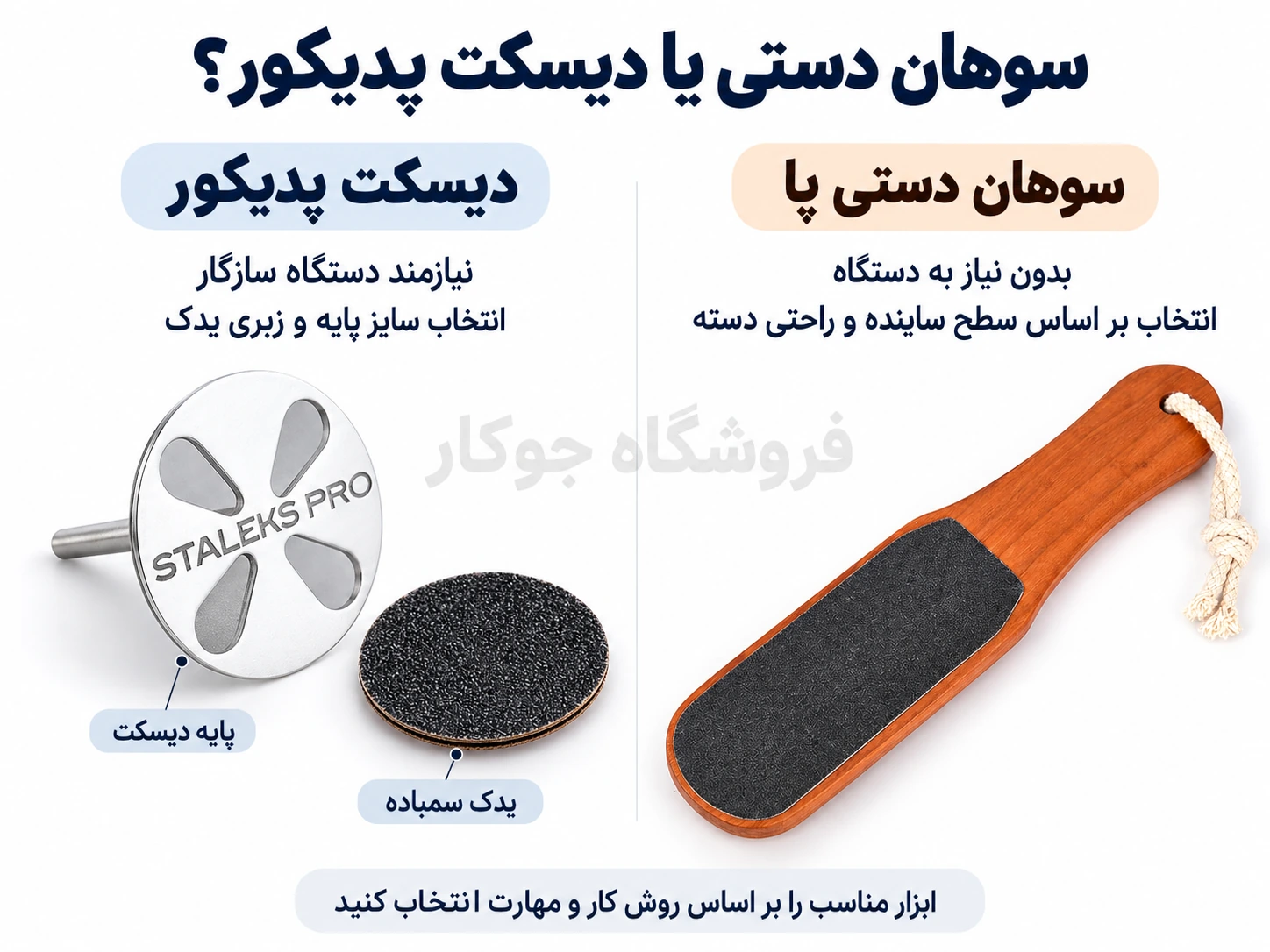 سوهان پا، پایه دیسکت پدیکور و یدک سمباده