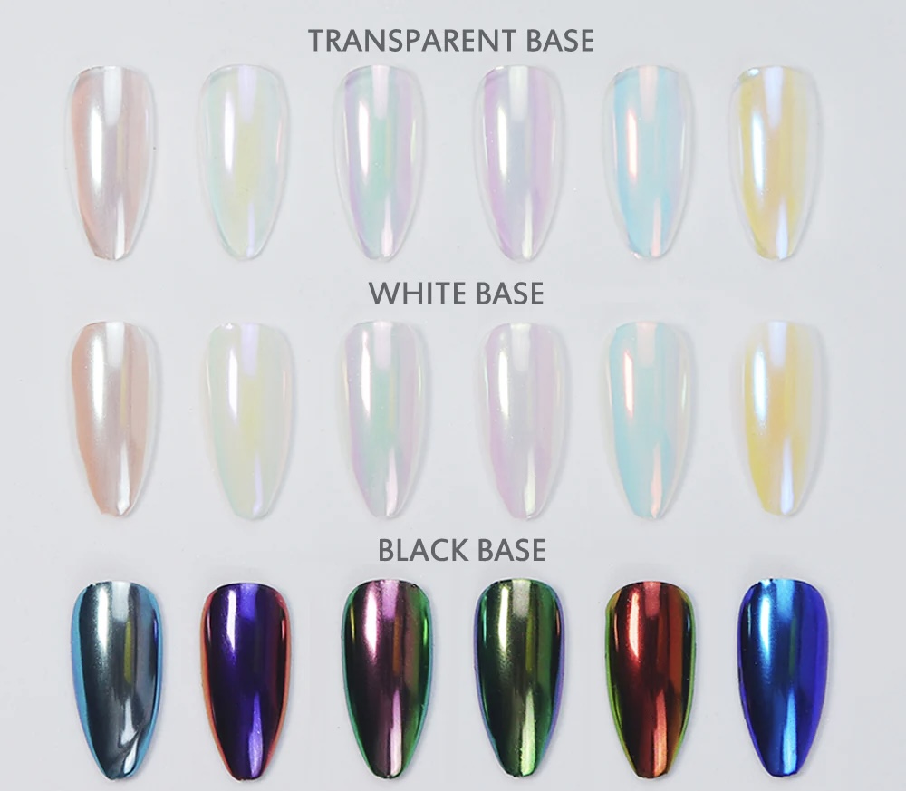 رنگ های کروم ناخن فروشگاه جوکار