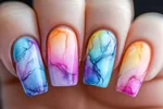 لاک ژل آبرنگی – طراحی حرفه‌ای و جلوه خلاقانه روی ناخن