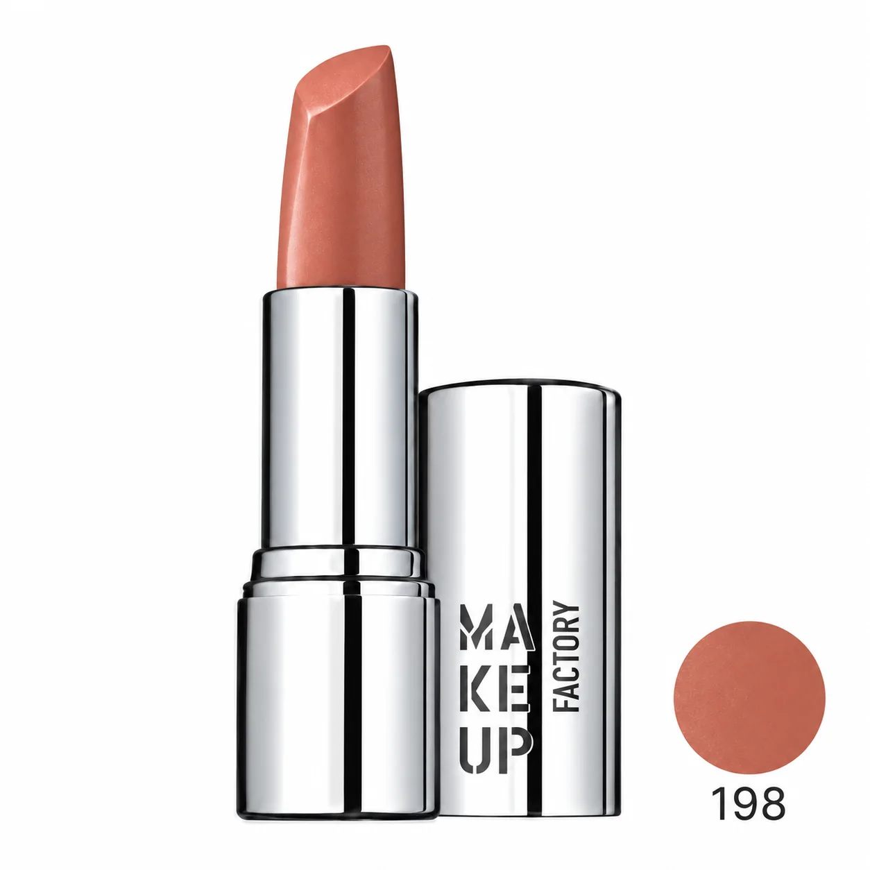 رژ لب میکاپ فکتوری نود هلویی گلبهی شماره ۱۹۸ | MAKEUP FACTOR