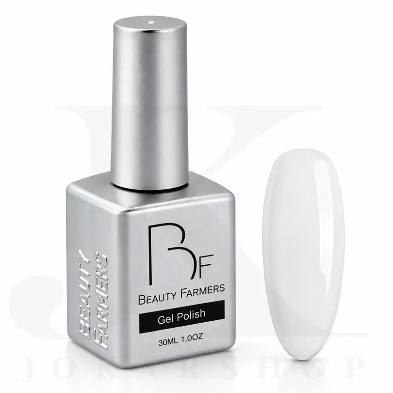لاک ژل سفید گچی سوپر وایت 30 میل بیوتی فارمرز | BEAUTY FARMERS