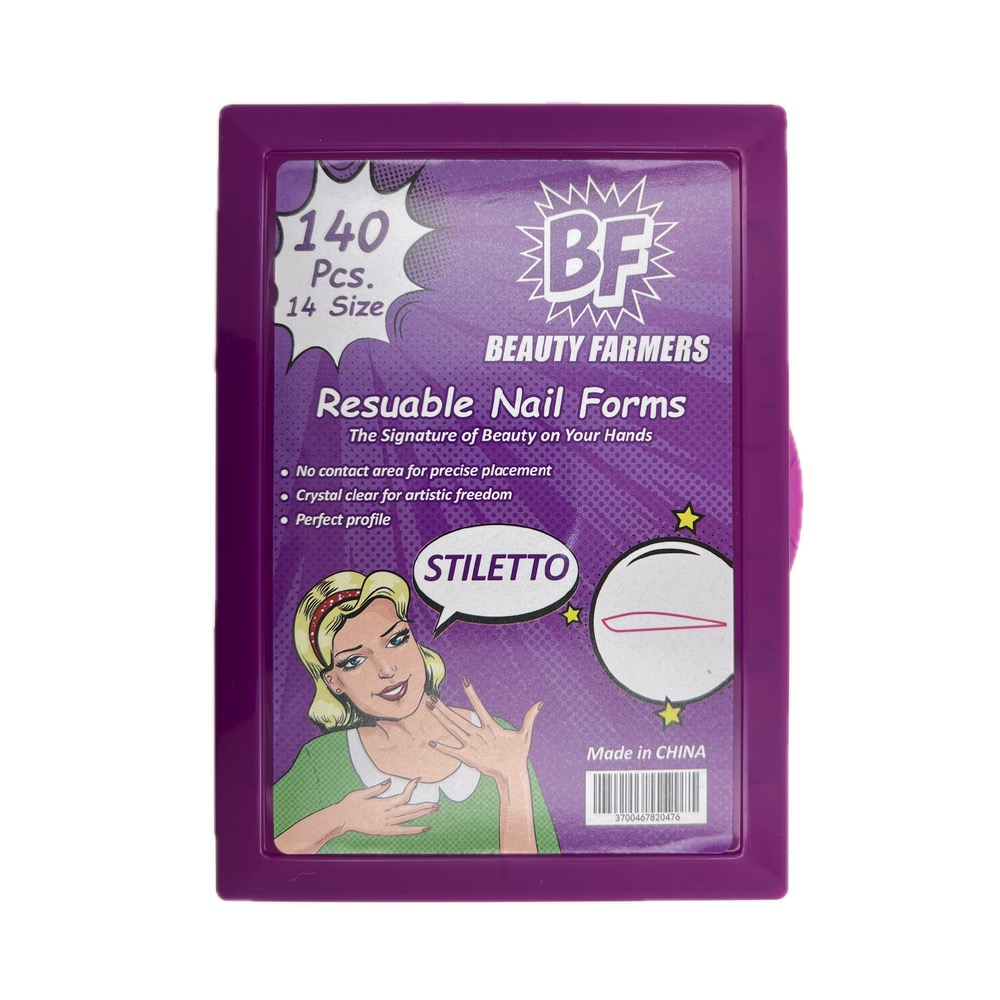 قالب ناخن استیلتو بی اف 140 عددی | BEAUTY FARMERS